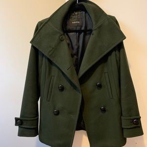 Aritzia babaton Howell pea coat in a forest green